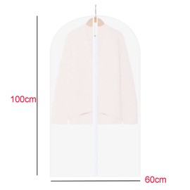 6Pcs Non-Woven Fabric Clothes Covers Shoulder Covers Clothes Dust Protectors Suit Covers Hanging Garment Bags for Closet Storage Suit, Coats, Jackets, Dress Closet Storage (60 * 100cm)