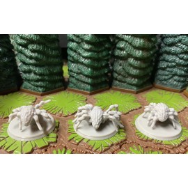 Hasbro Heroscape Fyorlag Spiders From Ticalla Jungle Set (3 Pieces) [Custom]