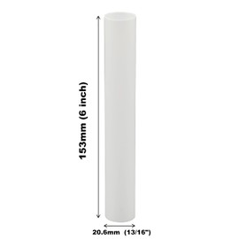 Creative Hobbies® 6" White Plastic Candle Covers Sleeves Chandelier Socket Covers ~ 6 Inch Candelabra Base | Set of 6