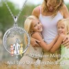 VONALA 925 Sterling Silver Mother Daughter Necklace Tree of Life