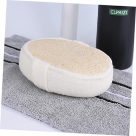 minkissy Oval Exfoliating Loofah Sponge Pads Bath Shower Sponge Made of Natural Loofah Cloth for Body Scrubbing