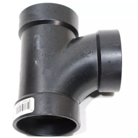 Nibco 2" ABS DWV Sanitary Tee Elbow Fitting Solvent Weld Hub Slip Ends