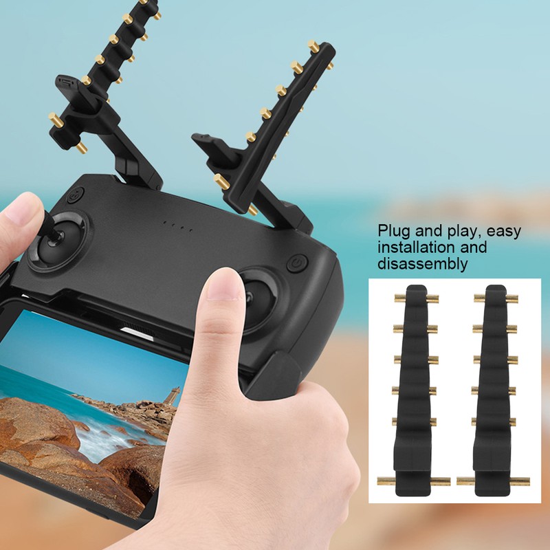 Pair Drone Signal Amplifier Remote Control Enhancer Antenna Range Extender