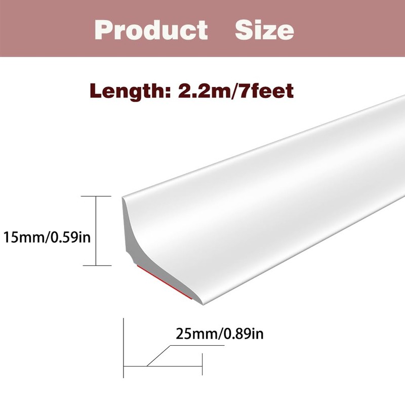 Water Dam Silicone Waterproof Barrier Bathroom and Kitchen Water Strip