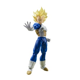 S.H. Figuarts Dragon Ball Z Super Saiyan Vegeta - Awakening Super Saiyan Blood - Approx. 5.3 inches (135 mm), PVC & ABS Painted Action Figure
