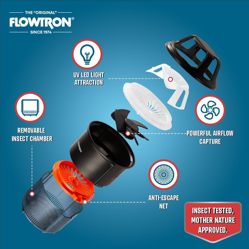 Flowtron Indoor Bug Trap | UV Light Mosquito Trap with