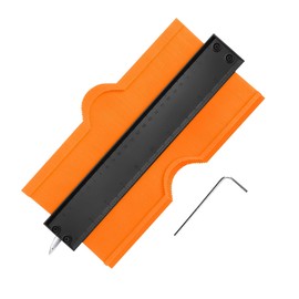 Jemey Konturenlehre mit Feststeller, 25,4 cm Konturenlehre Duplikator Groß Präzises Messen für Laminat, Holz, Fliesen und Fußböden, Unregelmäßiger Formen Profilwerkzeug Geburtstagsgeschenk für Männer