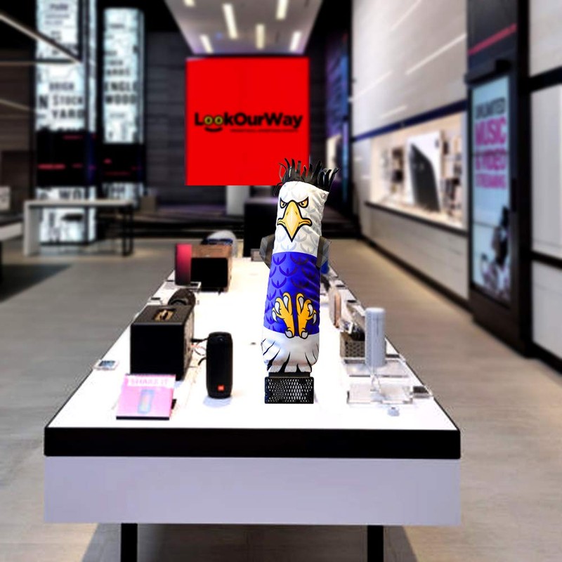 LookOurWay Mini Air Dancers Inflatable Tube Man Set Desktop Size,