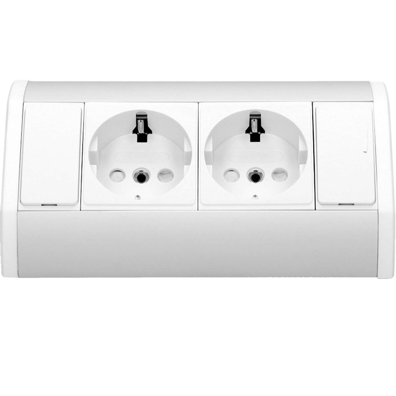 Miratic Corner Socket Kitchen Corner Socket Strip Kitchen 2 Compartments