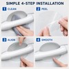 8-Piece Transparent Car Door Handle Scratch Protection Film Set
