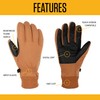 Carhartt Men's Wind Fighter Thermal-Lined Fleece Touch-Sensitive Knit Cuff Glove,