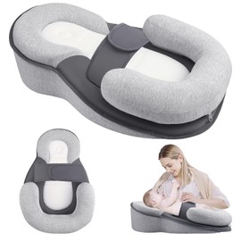 Mom's Breastfeeding Support Pillow, Breastfeeding Support Pillow, Nursing Pillow with Adjustable Safety Strap for Postpartum Feeding