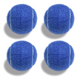 ZUJEAM Tennis Balls for Walkers Pre Cut, Walker Tennis Balls Walker Glide Balls for Chairs, Desks, Furniture Legs and Floor Protection, Heavy Duty Long Lasting Felt Pad Glide Coverings -4PCS Blue