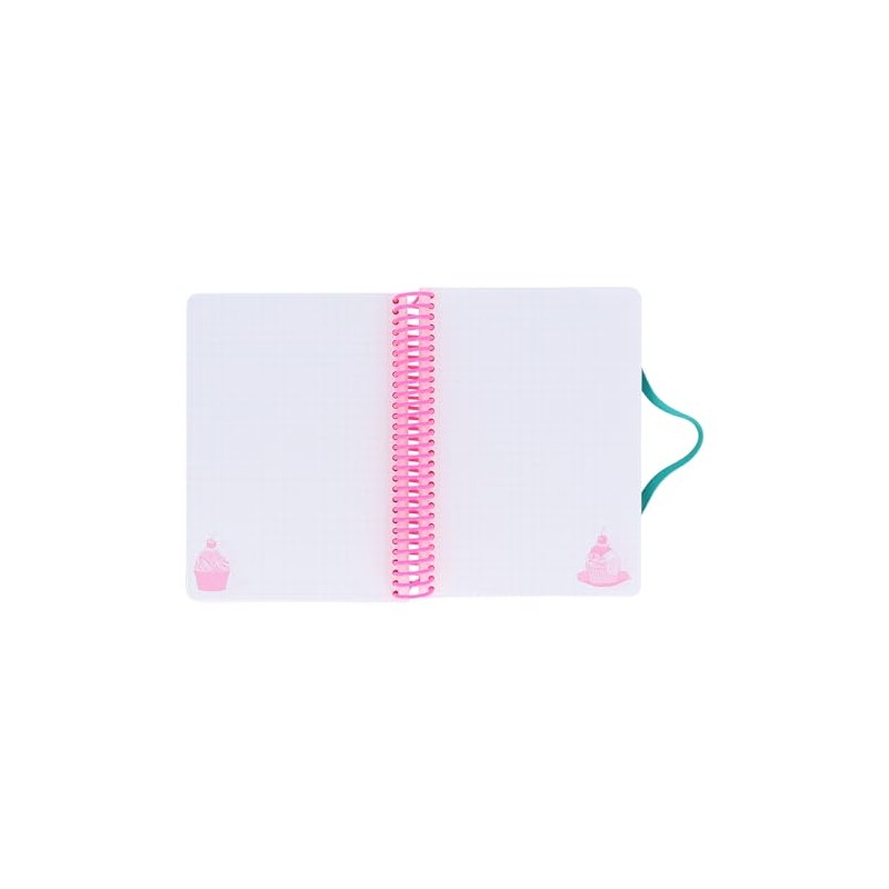 Sunstar Stationery S2641828 Notebook Ring, A6 PARTY TIME Cupcake