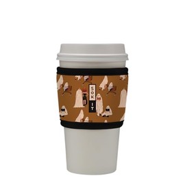 Sok It HotSok Coffee & Tea Reusable Insulated Neoprene Cup Sleeve (Material Ghoul)