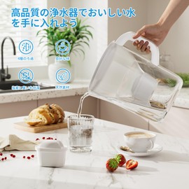 BREAUILL Replacement Cartridge for Water Purification Pot, Fit for Brita Maxtra Compatible Filter Cartridge, Removes Chlorine and Other Harmful Substances, 6 PCS Water Filter By BREAUILL