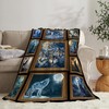 Wolf Blanket Soft Cozy Wildlife Animal Throw Blanket Gifts for