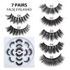 DYSILK Fluffy Lahses Fake Eyelashes - False Eyelashes Natural 7