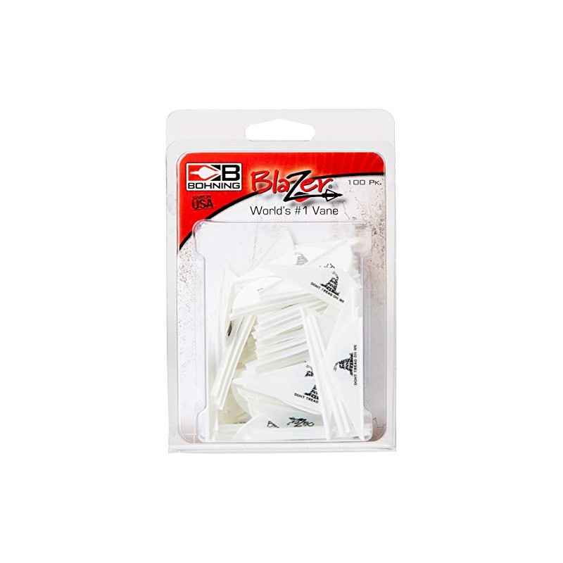 Bohning Blazer Vanes Don't Tread On Me 2" - White