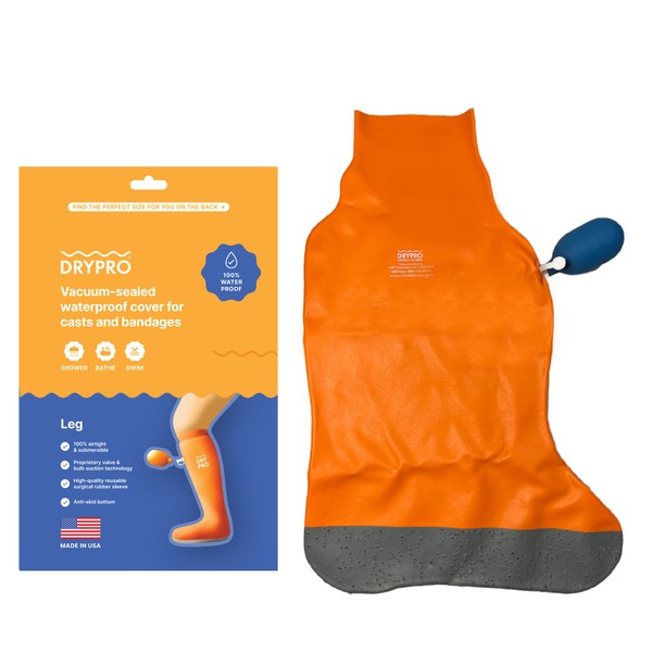 DryCorp DRYPRO Waterproof Leg Cast Cover - Sized for both Kids and Adults - Ideal for the Bath Shower or Swimming - Large Half Leg – (HL-15)