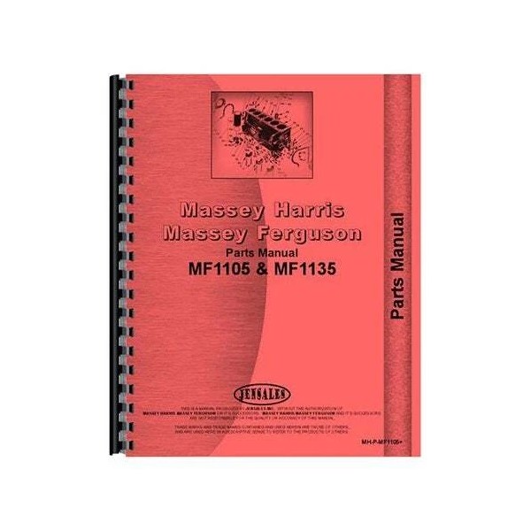 Does not apply Parts Manual fits Massey Ferguson 1105 1135