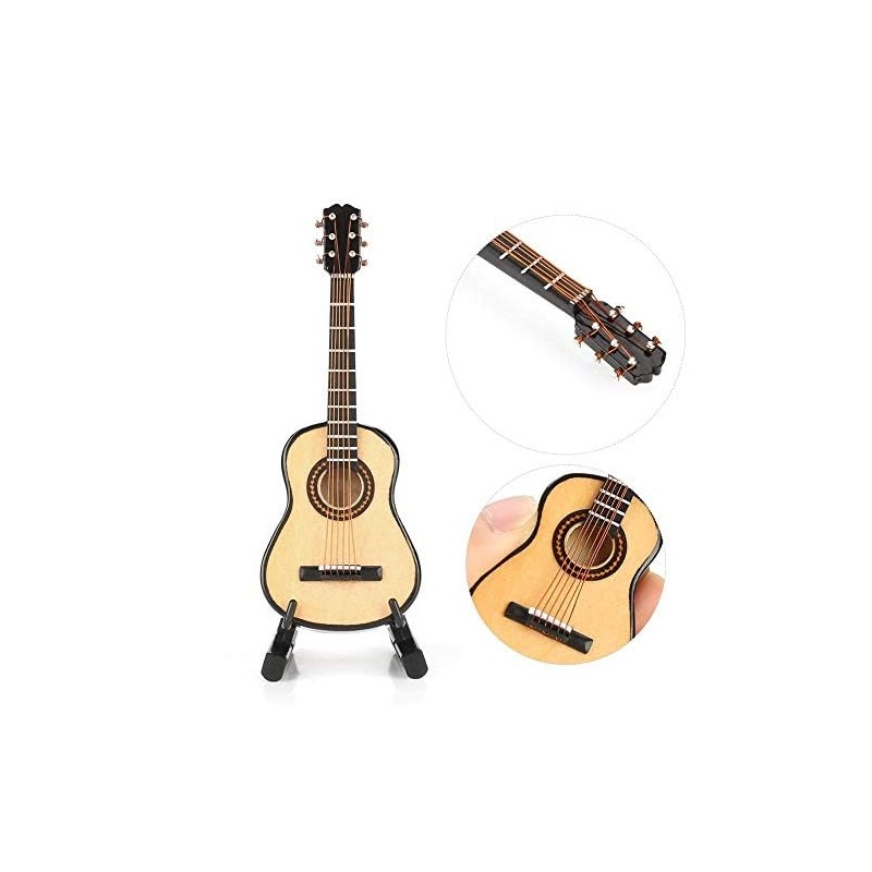 Hilitand Miniature Guitar for Guitar. Mini Musical Ornaments Handmade Home
