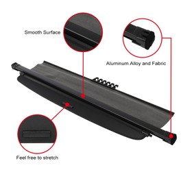 Retractable Car Cover Cargo Trunk Shade Compatible with 2002 2003 2004 2005 2006 for Honda CR-V 2.4L Dustproof Luggage Cover Black Rear Storage Privacy Sun Shade for Honda Accessories