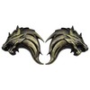 3D 3D Sticker Wolf Wolf Emblem Metal Left Right Easy