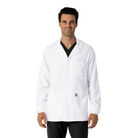 Carhartt Scrubs C71005 Modern Fit Consultation Lab Coat - Small Regular - White