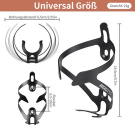 ROGTYO Bottle Holder 2 Pack Bicycle Drink Holder 22 g Lightweight Water Bottle Holder with Mounting Screw for MTB Road Bike Bicycle