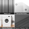 Lollanda Shower Curtain, Gradient Gray Shower Curtains with Strong Hooks,