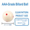 Sinsilvie 2-1/4" Replacement White Pool Ball,White Cue Ball,Blue 6 Dot