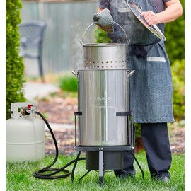 CALPOSE 12FT High Pressure Propane Regulator with Hose, 0-30PSI Adjustable Propane Regulator with Gauge Indicator, Propane Hose with Regulator for Burner, Turkey Fryer, Forge, Smoker and More