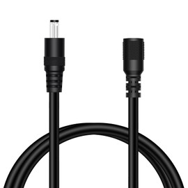 18AWG 3FT DC Power Extension Cable, 5.5mm x 2.1mm Male to Female Barrel Plug Jack Power Supply Adapter 5.5x2.1mm Extension Cord for CCTV Surveillance Security Camera LED Strip