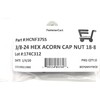 3/8-24 Acorn Cap Nuts 18-8 Stainless Steel - Fine Thread