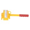 Vestil SRC-1 Steel Single Rail Chock 7-1/2 In. Width Yellow