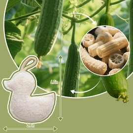 Travel Loofah Sponge for Women & Men, Natural Shower Exfoliating Body Scrubber for Deep Clean, Quick-Drying, Lightweight Travel Sponge, Rich Lather (2 Pack)