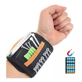 Bolsas Portaherramientas Pulsera Muñequera Magnética Para Tornillos Clavos Brocas