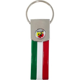 Abarth 21755 - Llavero oficial con bandera italiana, tricolore