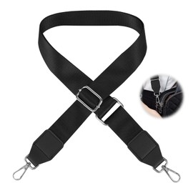 Bag straps for changing wide, carrying strap, shoulder strap for bags, carrying strap bag, strap for shoulder bag, strap, bag strap for change, crossbody backpack buckle, nylon straps, black