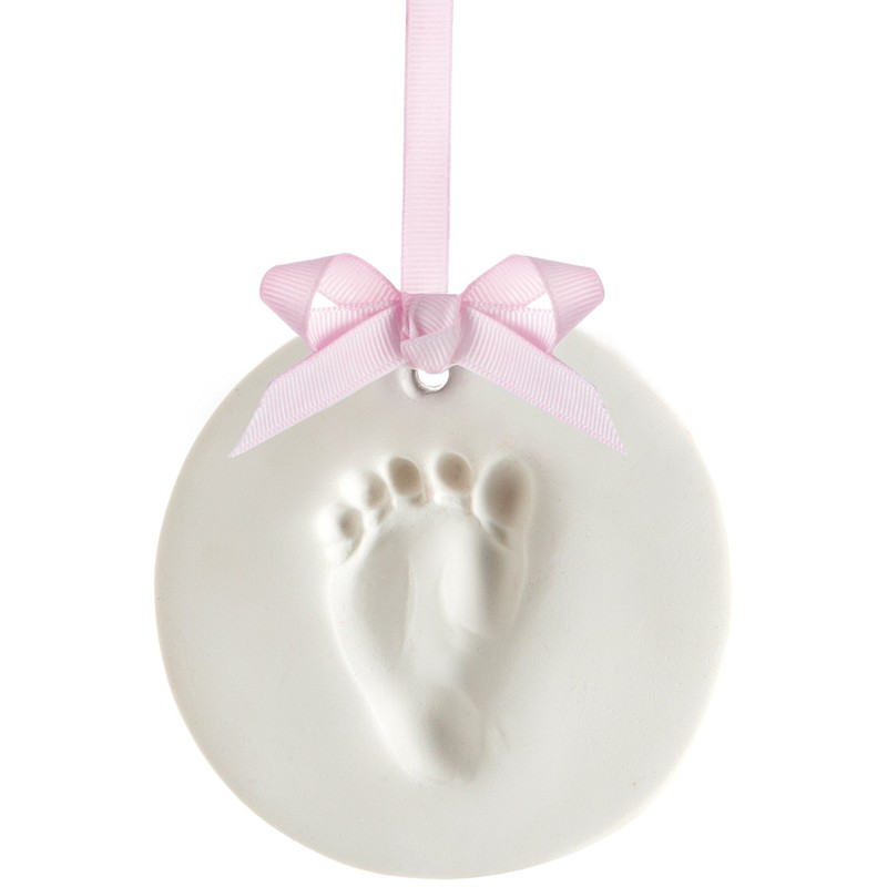 Pearhead Babyprints Baby Handprint or Footprint No Bake Keepsake Ornament,