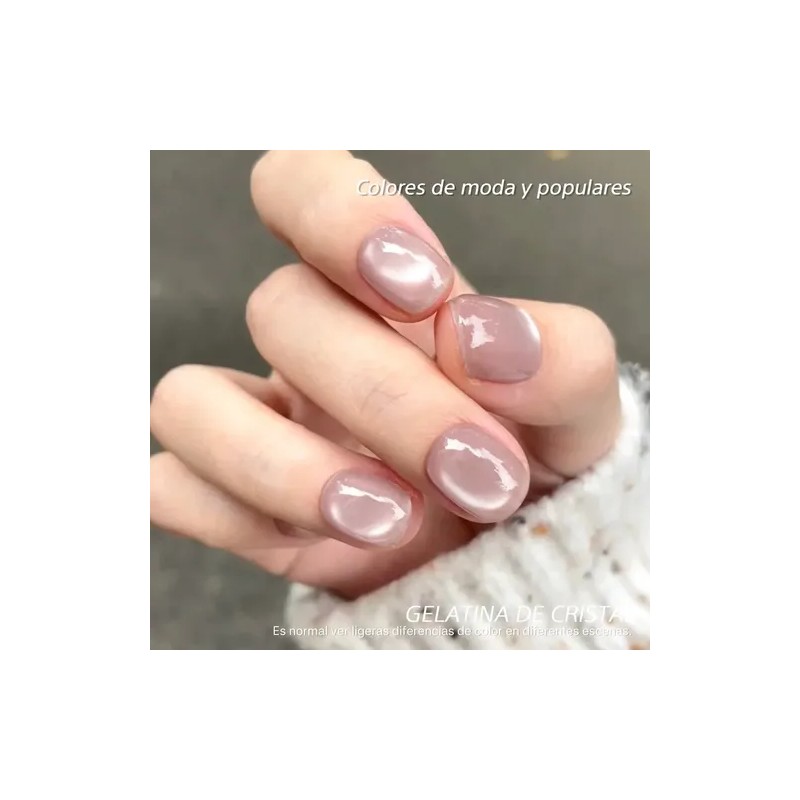 Xeijayi Light Pink Cat's Eye Gel Polish 11ml Pale Pink
