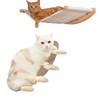 3MNSCD Cat Hammock Wall Mounted Cat Shelf with Steps -