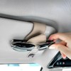 TSUGAMI Sunglasses Holder for Car Visor, 2PCS Magnetic Leather Vehicles