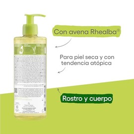 A-DERMAExomega Control Aceite de Limpieza con Avena Rhealba®, Piel Seca con Tendencia Atópica, Hidrata y Calma, 500 ml