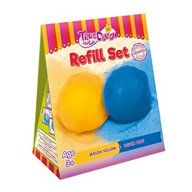 TrueDOUGH 20004 Make Your Own Modelling Dough Refill Set, Denim Blue/Melon Yellow