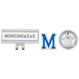Munsingwear MQBVJX50 Golf Marker Clip, Tricolor Set of 2, BL00 (blue)