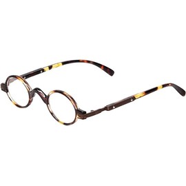 Calabria R314 Vintage Professor Oval Reading Glasses Lightweight Tortoise +3.75