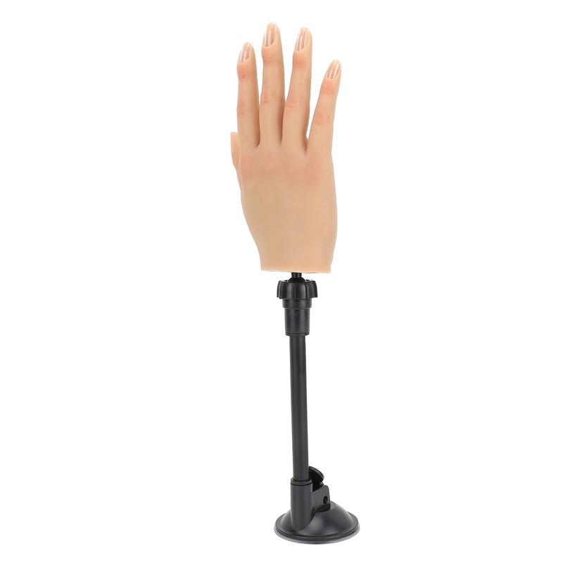 Nail Training Practice Hand Professional Bendable Silicone Female Mannequin Hand