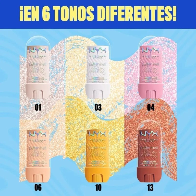 NYX PMU Iluminador Buttermelt Glaze Stix, 5gr